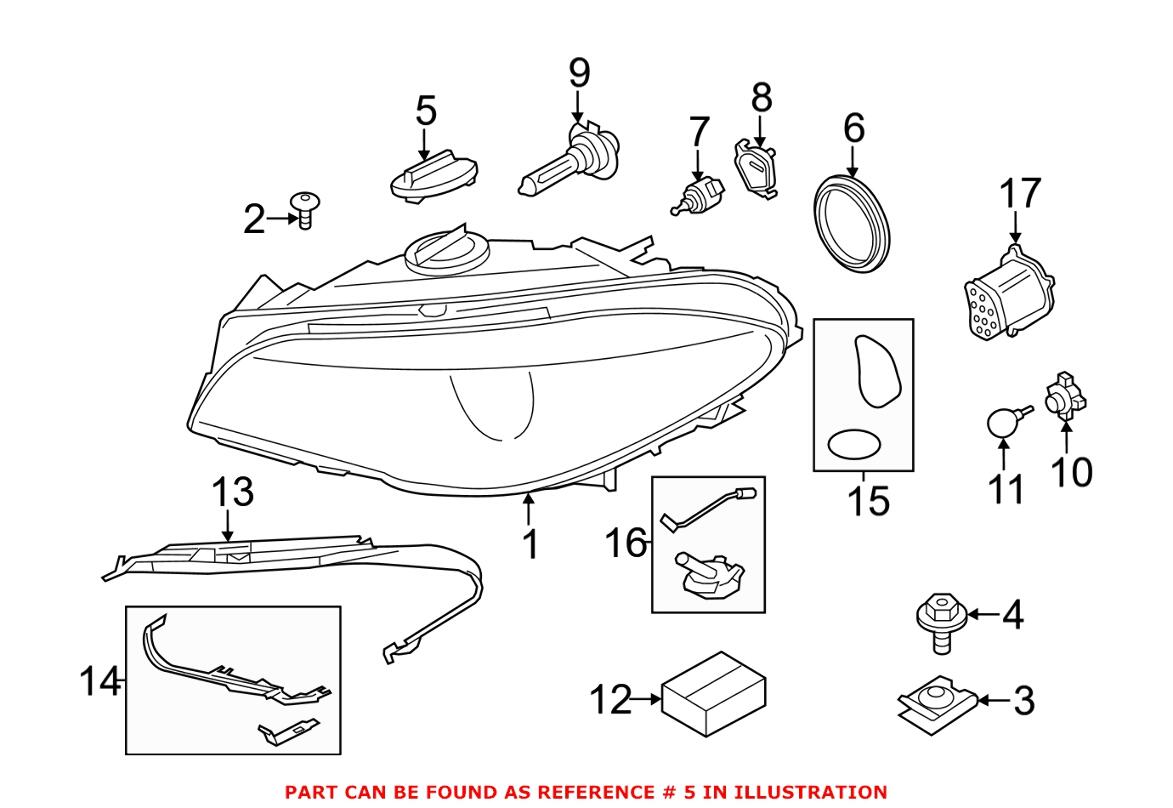 BMW Headlight Bulb Cover 63126931137